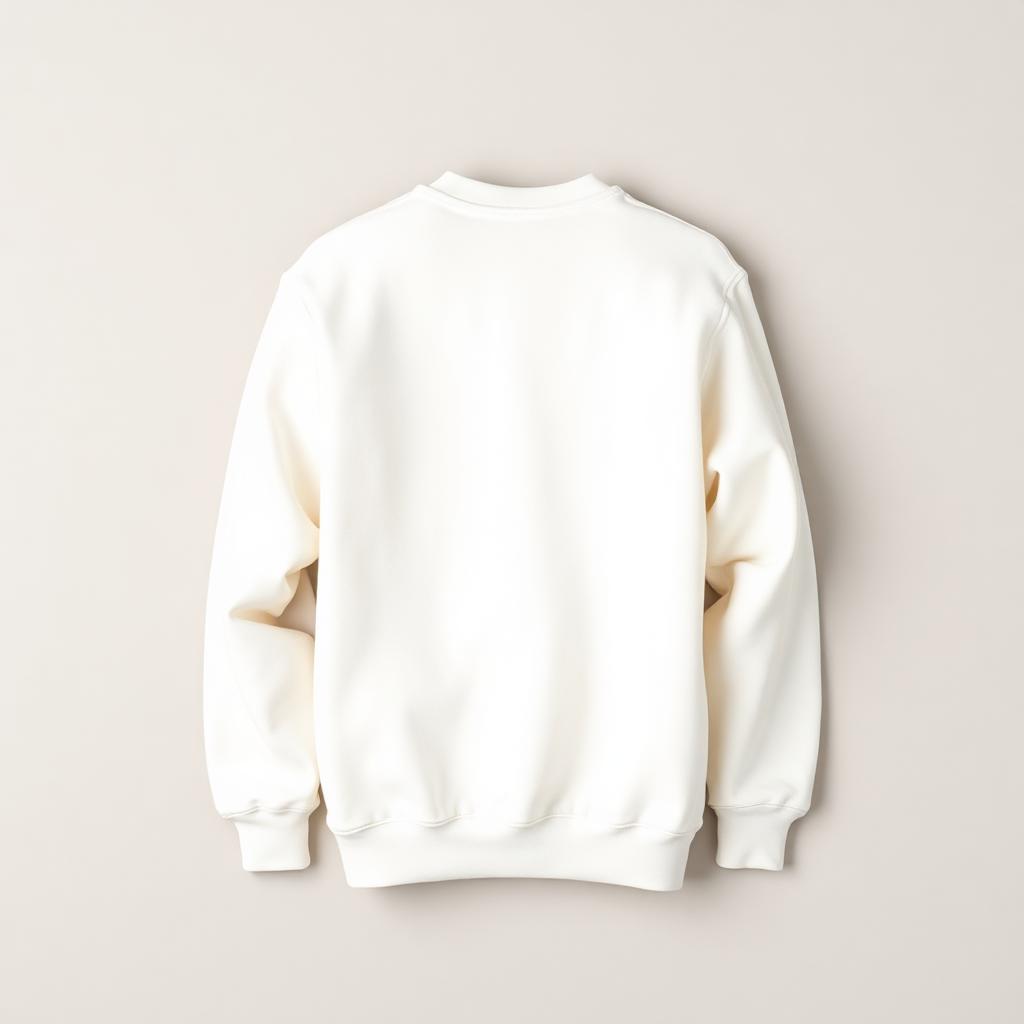 Blank crewneck sweatshirt, back